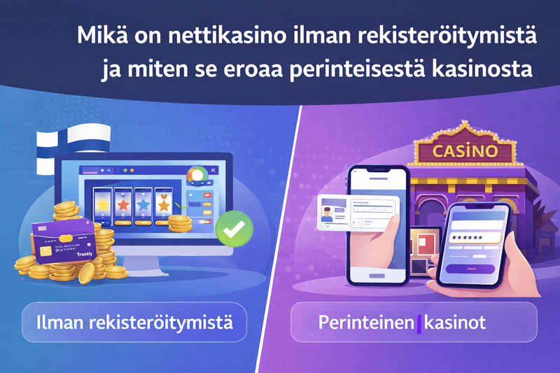 Mikä on nettikasino ilman rekisteröitymistä